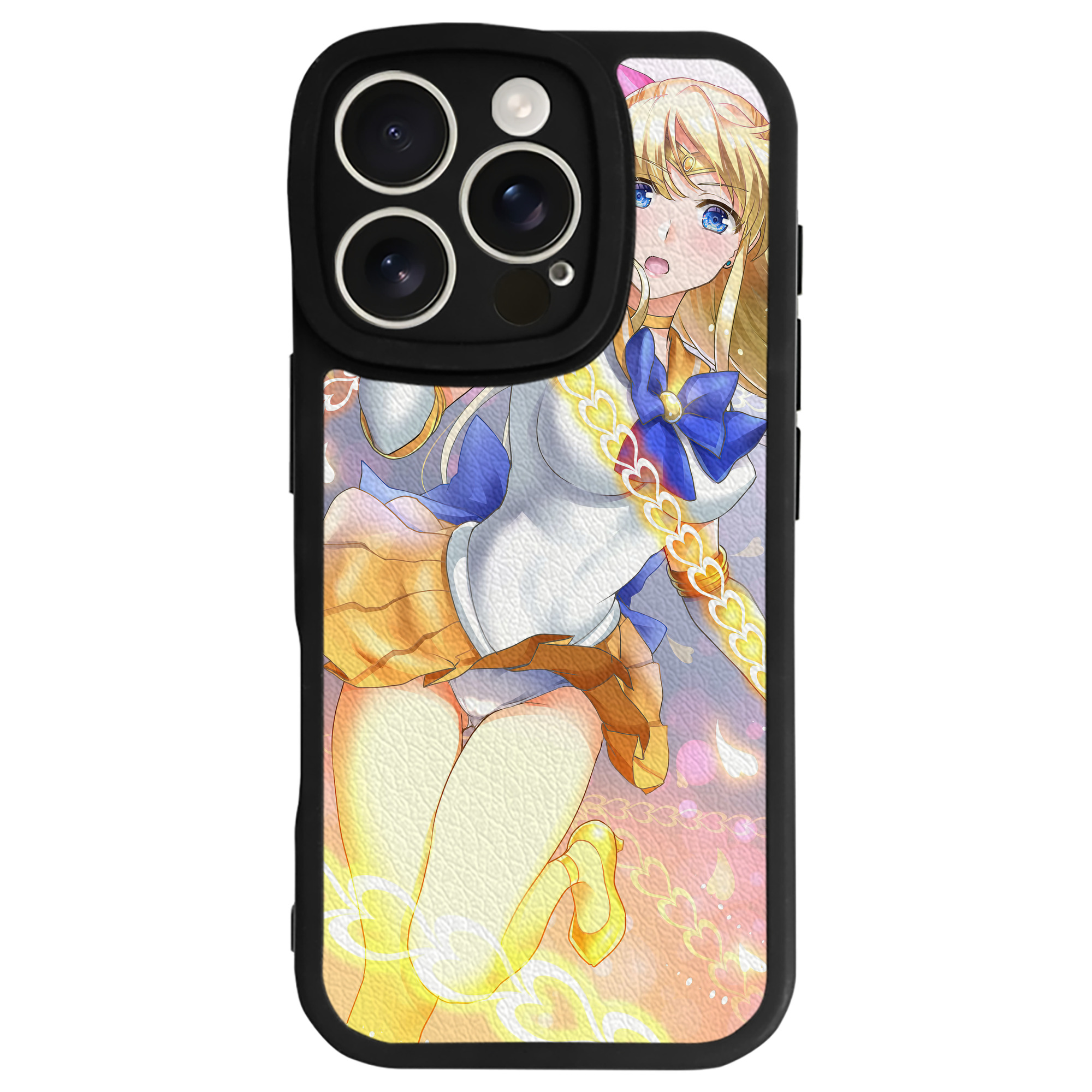（画像用） 美少女戦士セーラームーン Sailor Moon 【iPhone 16シリーズ対応】シリコンスマホケース（レザー調） 材質：シリコン